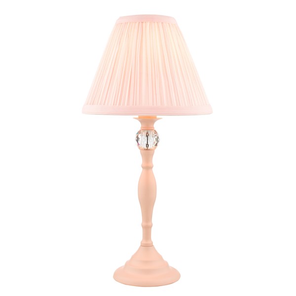 (image for) Laura Ashley Ellis Table Lamp Pink With Blush Shade